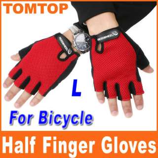   Fashion Man Woman Youth Bike Bicycle Cycling Half Finger Gloves L