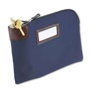   Seven Pin Security/Night Deposit Bag, Two Keys, Nylon, 11 x 8.5, Navy