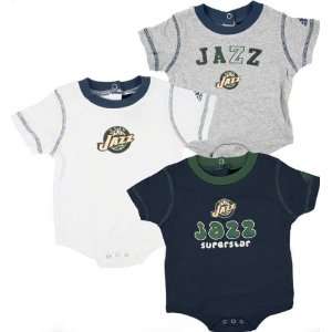  Utah Jazz Newborn 3 Piece Body Suit Set