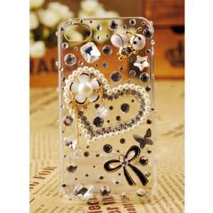  Apple Iphone 4s 4g Best Pearls Crystals Pearl Bling Girly 