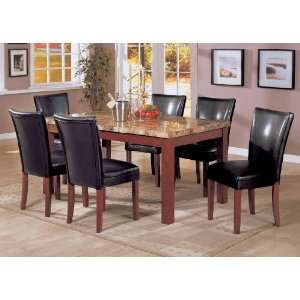  Coaster 5 Piece Dining Room Set w/ Black Side Chairs