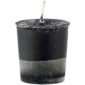 BLACK Cki Charged Votive Candle for Rituals & Spells  