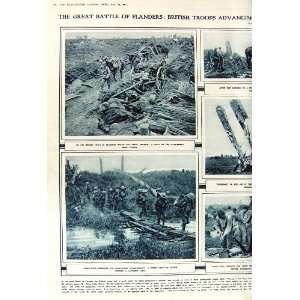   1917 BATTLE FLANDERS BRITISH SOLDIERS WAR YSER CANAL