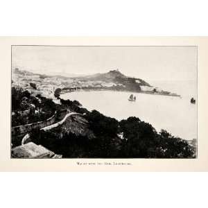 1902 Print Macao Guia Lighthouse Coast China Cityscape Landscape Sail 