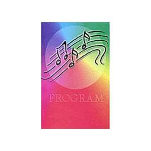  Recital Program Blank #39 Rainbow Notes (Pack of 25 