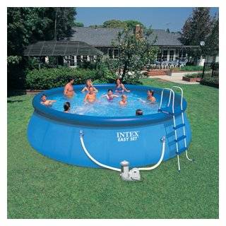 com NEW INTEX 15 x 42 Easy Set Pool Complete Kit with Pump, Cover 