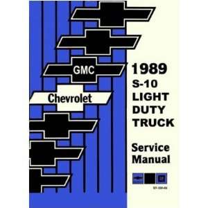  1989 CHEVY GMC S 10 S 15 BLAZER PICKUP Service Manual 