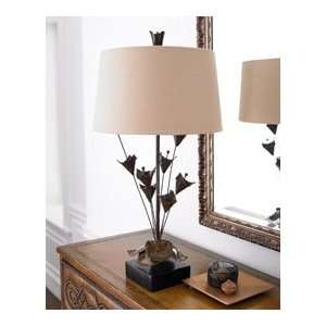  JohnRichard Collection Antiqued Copper Tulips Lamp