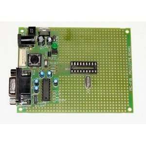  Assembled PIC P18 prototype board for 18 pin PIC 