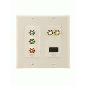    Icarus HDMI Component Video Plus Audio Wall Plate Electronics