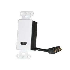CABLES TO GO Wall Plate 19 Pin HDMI F/M White Impact Acoustics Digital 