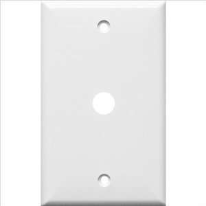  Morris Products Lexan Wall Plates 1 Gang Cable .406 White 