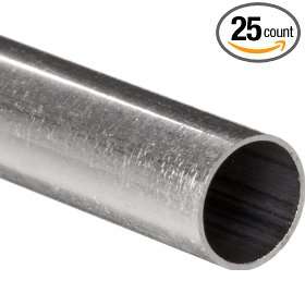 Aluminum 3003 Seamless Round Tubing, 5/32 OD, 0.1283 ID, 0.014 Wall 