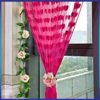 Hearts Tassel Room Door Window String Curtain Divider Romantic Decor 