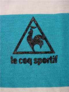Le Coq Sportif RETRO Short Sleeve Cotton Blend STRIPED Cycling Jersey 