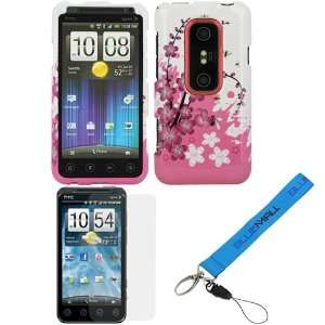   Custom Fit For HTC EVO 3D (Spring Flowers) + Clear LCD Screen