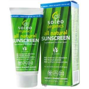  All Natural Sunscreen, 2.6 oz, From Soleo Organics sunscreen 