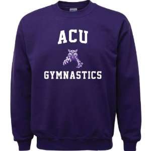  Wildcats Purple Gymnastics Arch Crewneck Sweatshirt