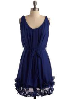   and True Blue Dress  Mod Retro Vintage Printed Dresses  ModCloth