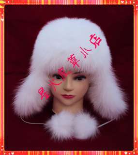 WHITE raccoon fur Lady hat, fashion, 2011new style  