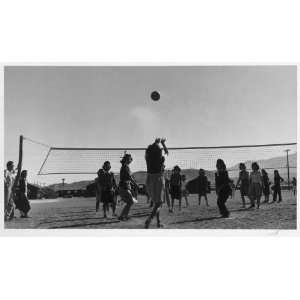  Volley Ball game / photograph by Ansel Adams.