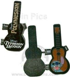 Disney Pin ~ Stitch Marquee Guitar Instrument Case LE ~  