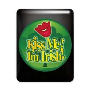  iPad Case Black Kiss Me Im Irish Clover 