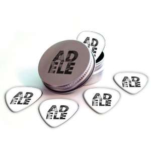  Adele Logo Electric Guitar Picks X 5 (2 Sided Print) in 