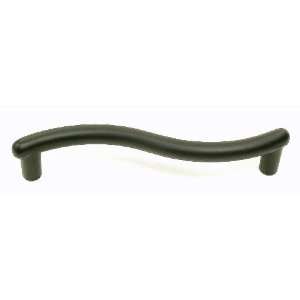  Center to Center Flat Black Curve Cabinet Bar Pull M511 Home