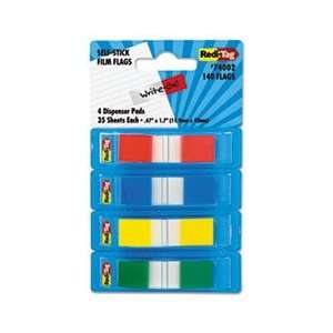  Page Flags in Pop Up Dispenser, 1/2w x 1 7/10h, Assorted 