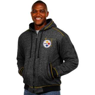 Fleece Pro Line Pittsburgh Steelers Melange Contrast Hooded Sweatshirt