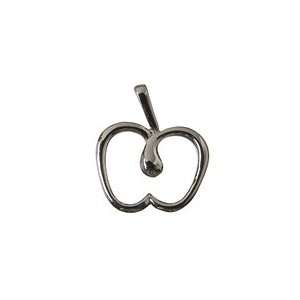 Tiffany Inspired Sterling Silver Apple Pendant 