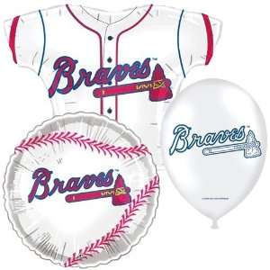 MLB Atlanta Braves 17 Pack Balloon Party Set  Sports 