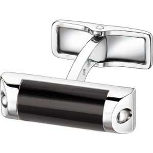  Dunhill Small Rectangular Black Onyx and Sterling Silver 