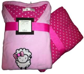   Fleece Pyjamas Cute Sheep Design Size 8 10 12 14 16 18 20 22  