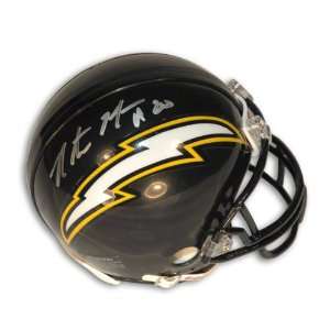  Natrone Means Autographed San Diego Chargers Mini Helmet 