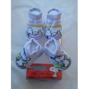  Snoopy Peanuts Booties Girl Baby Infant 0 12 Months with Snoopy 