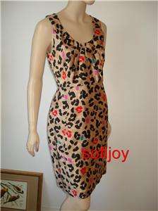 NWT $425 Kate Spade Bette dress Mercury Popleopard 10  
