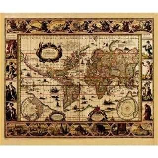  1635 World Map Mouse Mats