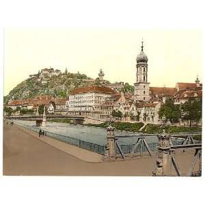   Schlossberg from Hotel Florian, Styria, Austro Hungary