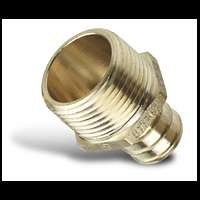 Pex 3/4 Tube to 3/4 Threaded Male NPT Adapter (25)  