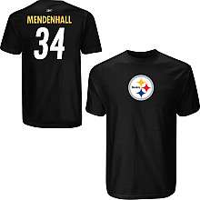 Reebok Pittsburgh Steelers Rashard Mendenhall Name & Number T Shirt