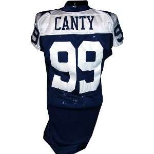 Chris Canty #99 Cowboys Game Issued Navy Throwback Jersey  (Tagged 
