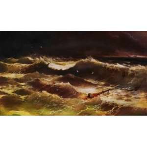   Made Oil Reproduction   Ivan Aivazovsky   24 x 14 inches   Storm Home