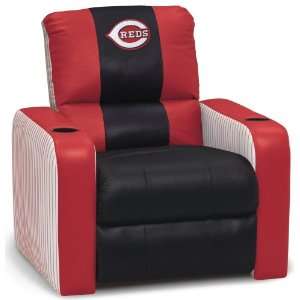 DreamSeat Cincinnati Reds MLB Leather Recliner  Sports 