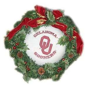    Oklahoma Sooners 20 Team Snowman Wreath