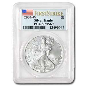  2007 W Silver Eagles   MS 69 PCGS 