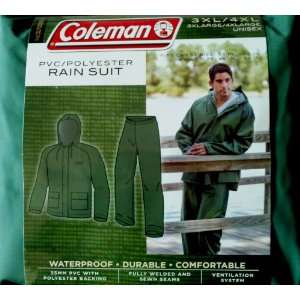  Coleman PVC/Polyester UNISEX Rain Suit 3XL/4XL 3XLARGE 