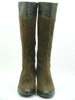 SOFFT Brown Suede Tooled Tall Knee High Boot 11 B $199  