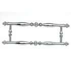 Top Knobs M806 12 Pair Somerset Melon Back to Back Door Pull Chrome